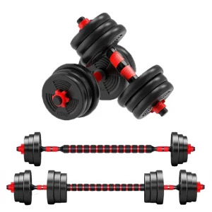 Adjustable Dumbbell to Barbell Set, Anti-Slip Grip