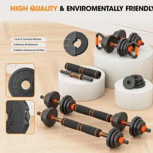 Adjustable Free Weights Set 20, 50, 70, 90LBS